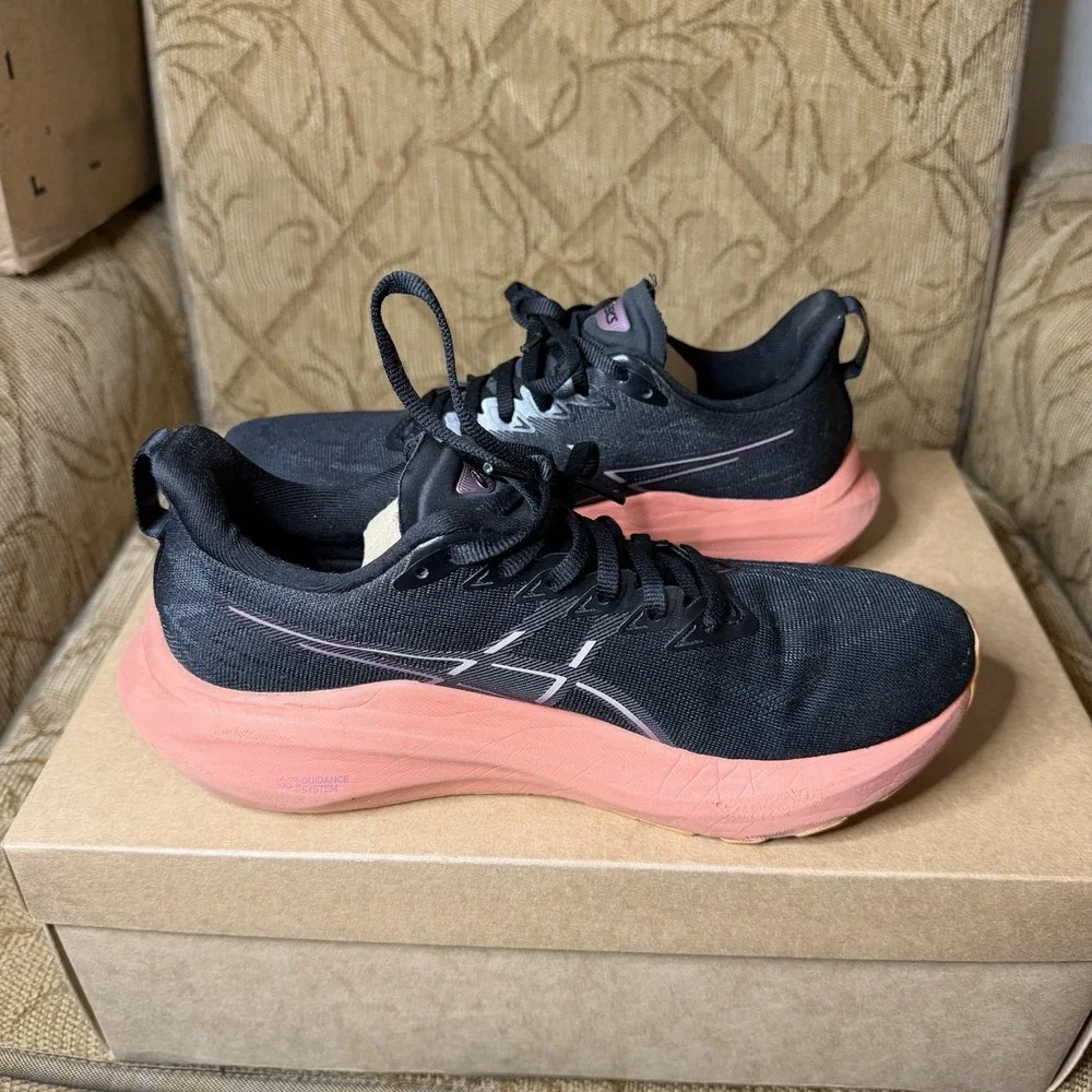 ASICS‎ GT-2000 13 Shoes Women's 8 Black Dark Aubergine Running Athletic Sneaker